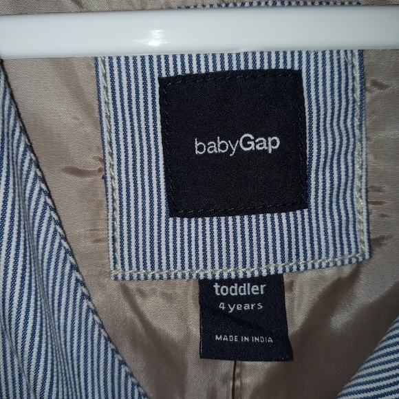 Baby Gap Blue Stripped Vest Size 4 - Picture 5 of 8